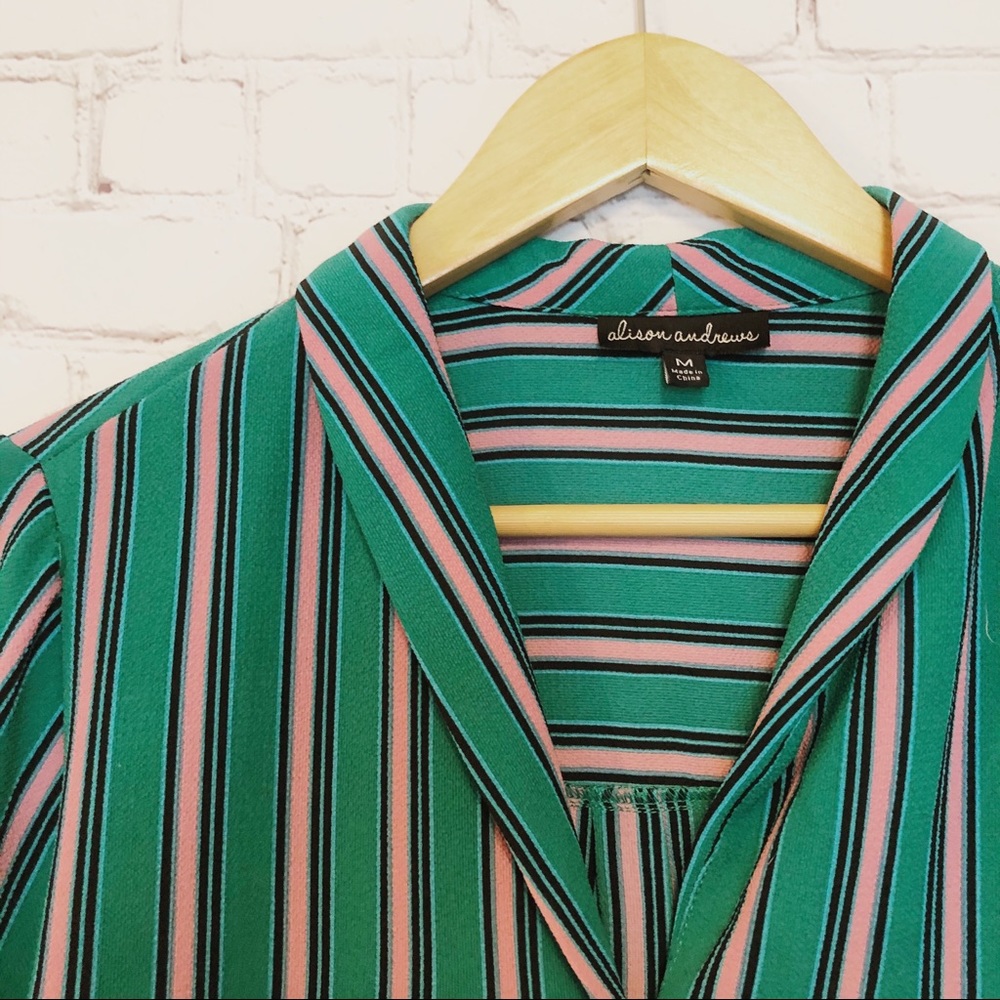 Alison Andrews faux wrap blouse